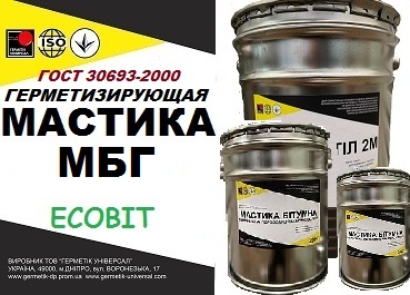 Мастика МБГ Ecobit Бутафольно-гипсовая для герметизации стекол ДСТУ Б В.2.7-108-2001 